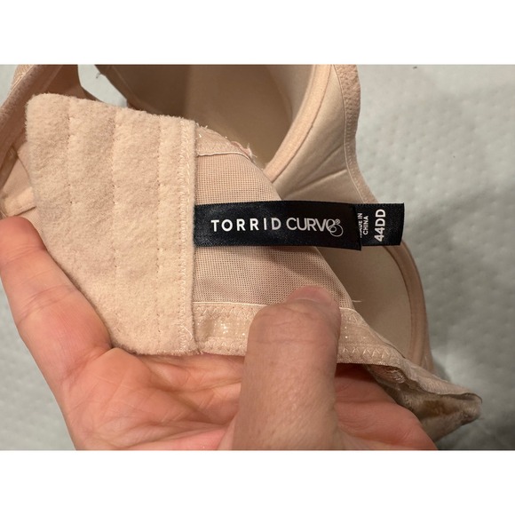 Torrid Curve Nude Bombshell Everyday Strapless Push-Up Bra Plus Size 44DD - Picture 8 of 11